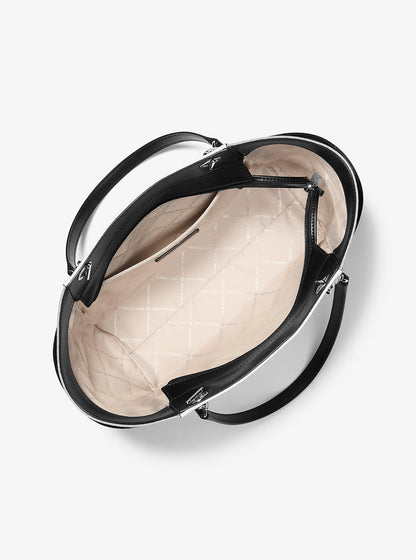 Jet Set Large Color-Block Signature Logo Shoulder Bag Opwht Multi Opwht Multi