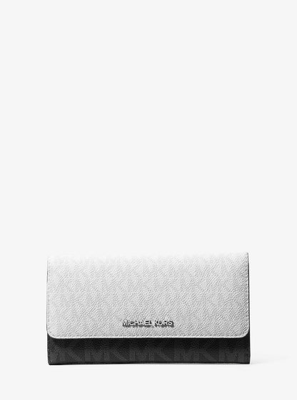 Jet Set Travel Signature Logo Tri-Fold Wallet Opwht Multi Opwht Multi