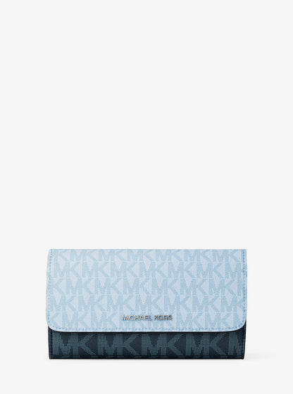Jet Set Travel Signature Logo Tri-Fold Wallet Pl Ocn Mlti Pl Ocn Mlti