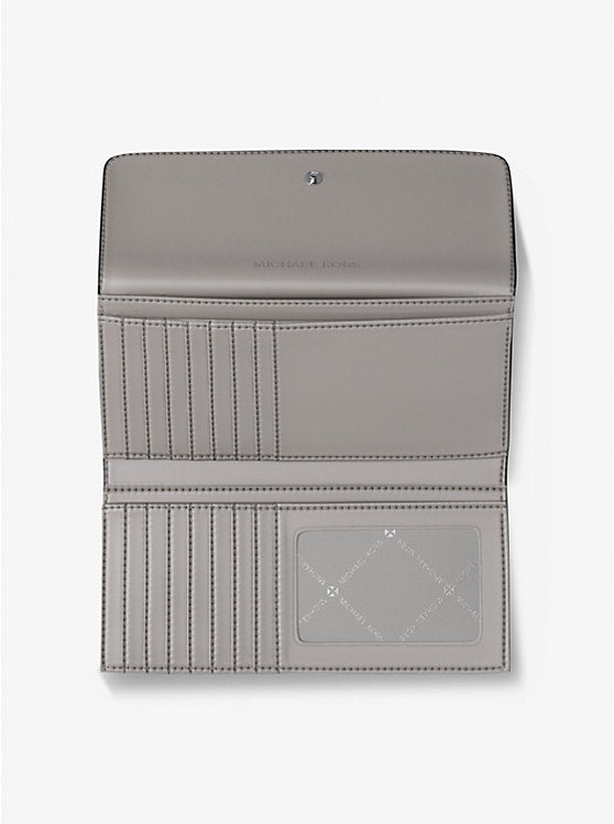 Jet Set Travel Signature Logo Tri-Fold Wallet Lt Sky Mlt