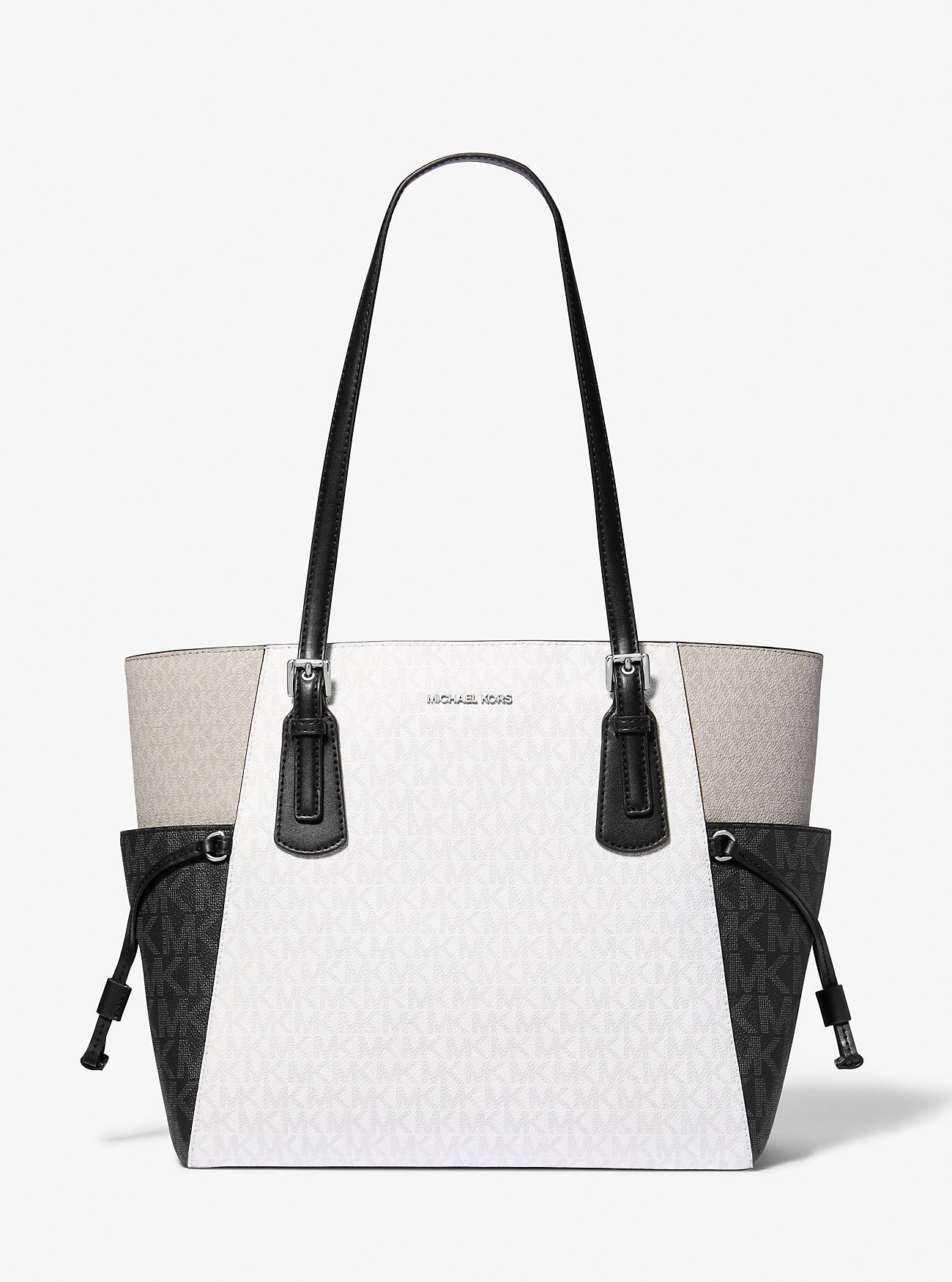 Voyager Large Color-Block Signature Logo Tote Bag Opwht Multi Opwht Multi