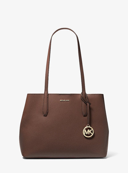 Avalon Medium Pebbled Leather Tote Bag Nutmeg Nutmeg