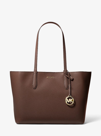 Avalon Medium Pebbled Leather Tote Bag Nutmeg Nutmeg