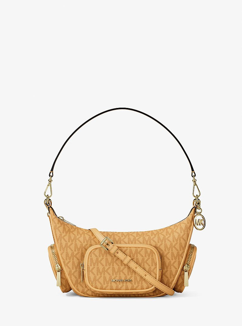Merritt Small Signature Logo Convertible Shoulder Bag Honeywheat Honeywheat
