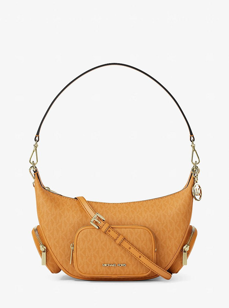 Merritt Medium Signature Logo Convertible Shoulder Bag Radiant Orange Radiant Orange