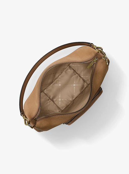 Merritt Medium Suede Convertible Shoulder Bag Camel Camel