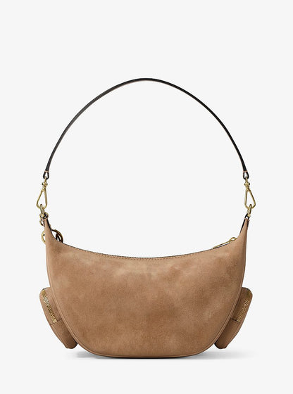 Merritt Medium Suede Convertible Shoulder Bag Camel Camel
