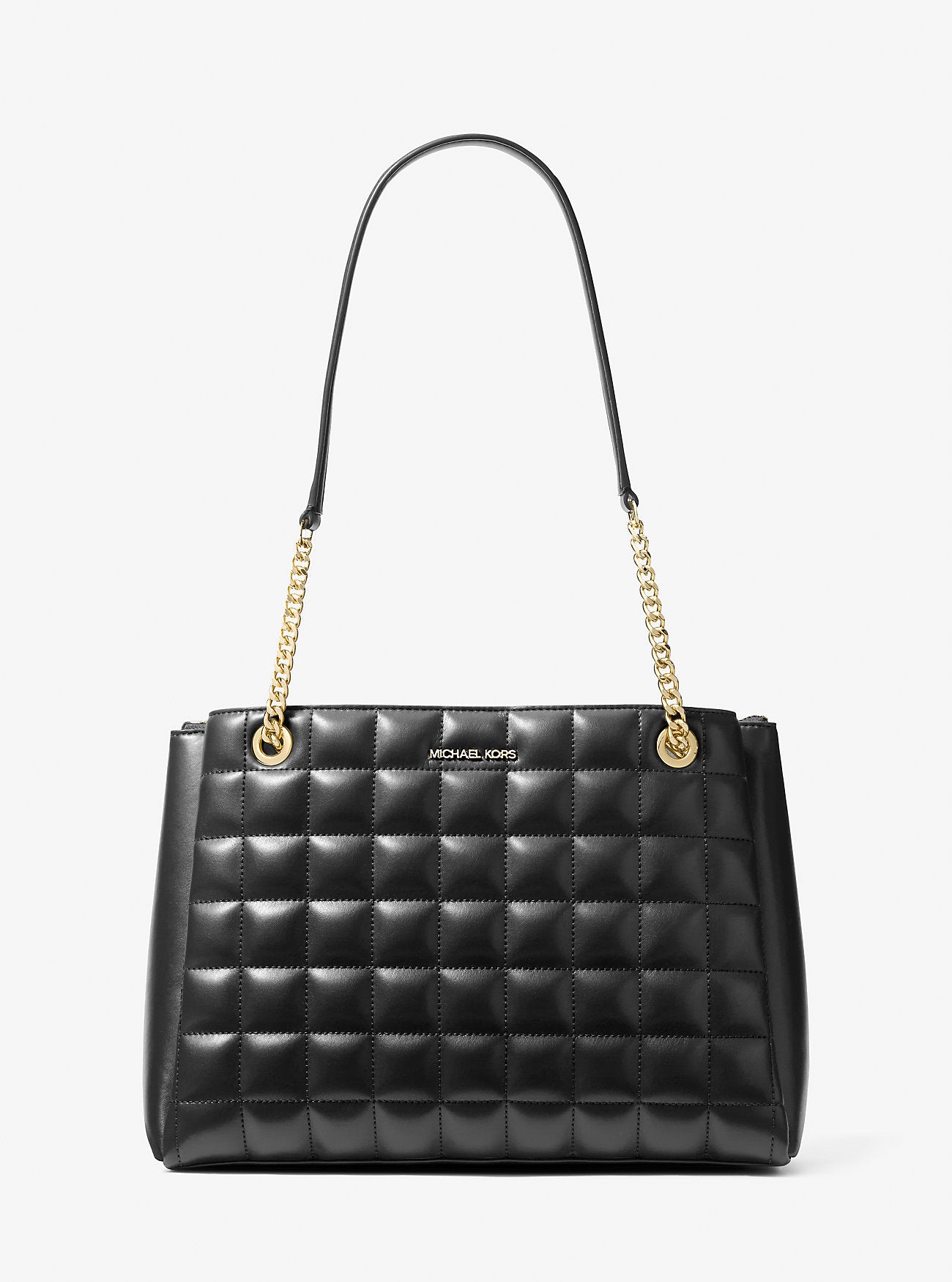 Soho Medium Quilted Tote Bag Black Black