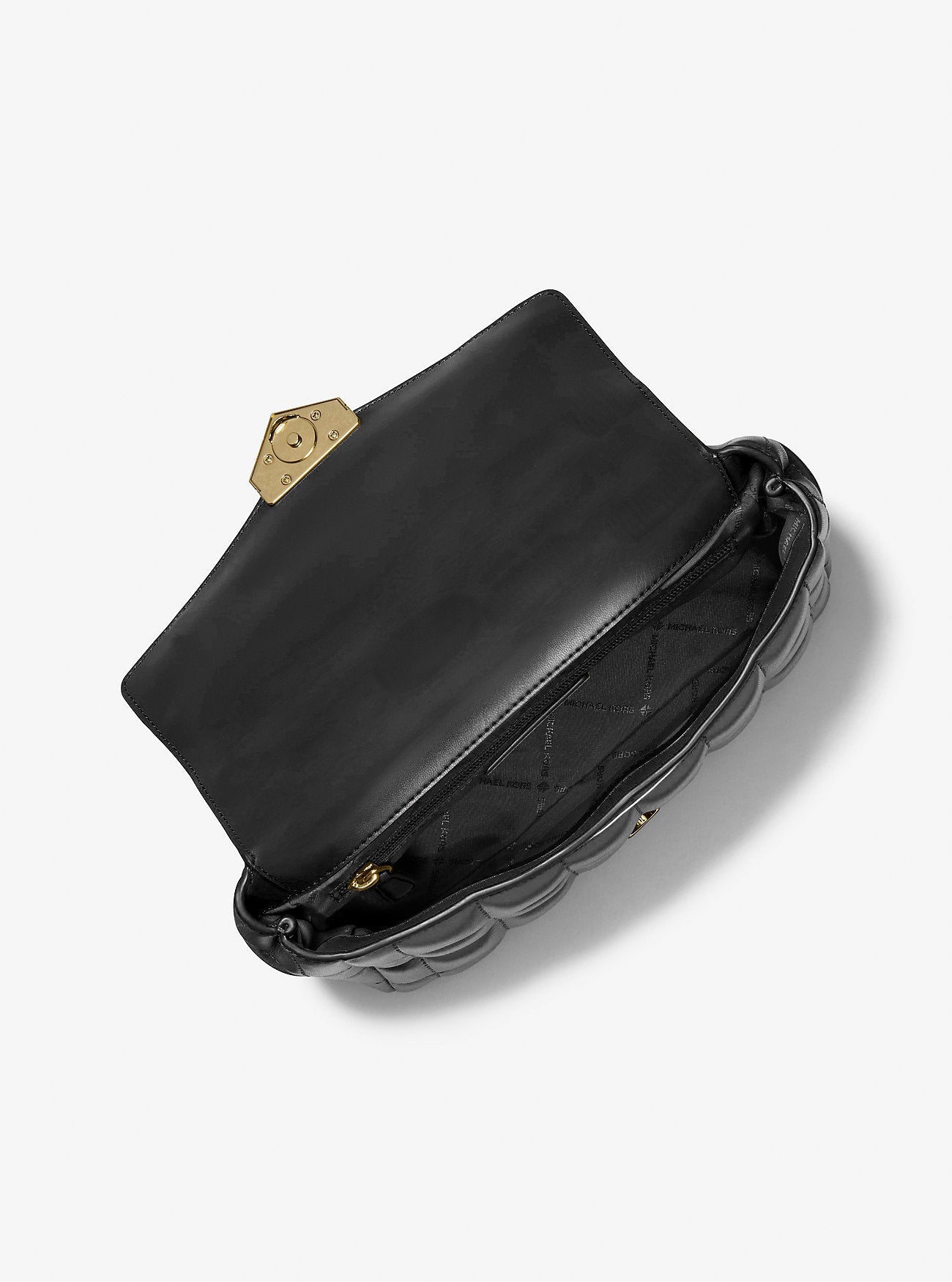 Soho Large Quilted Shoulder Bag Black Black