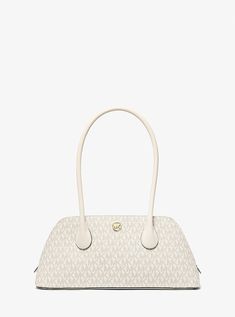 Petra Medium Signature Logo Shoulder Bag Lt Crm Multi Lt Crm Multi