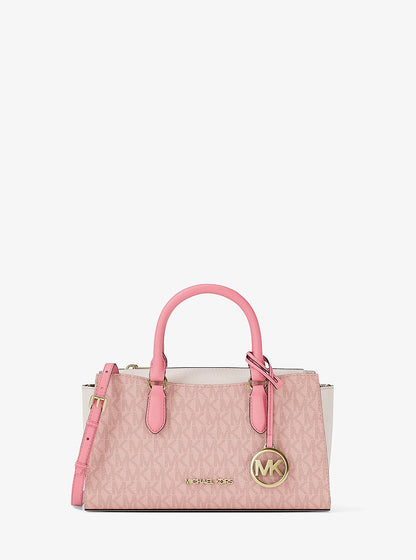 Arden Small Color-Block Signature Logo Messenger Bag Pwd Blsh Mlt Pwd Blsh Mlt