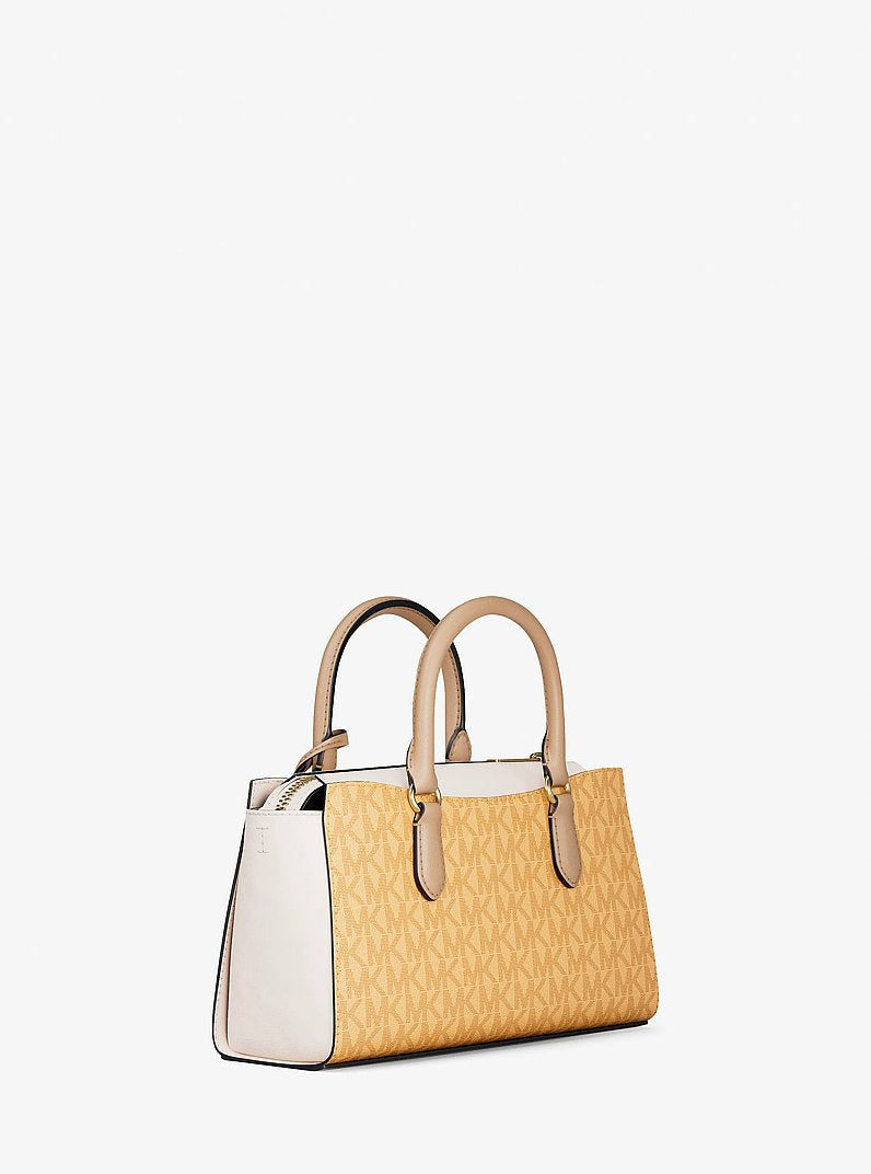 Arden Small Color-Block Signature Logo Messenger Bag Honeywheat Multi Honeywheat Multi