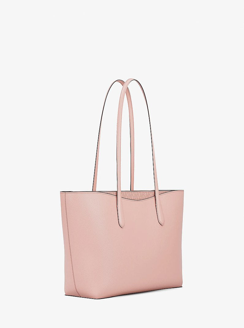 Arden Large Pebbled Leather Tote Bag Powder Blush Powder Blush