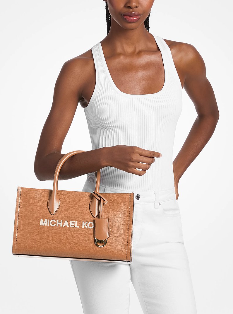 Mirella Medium Pebbled Leather Satchel Luggage Luggage