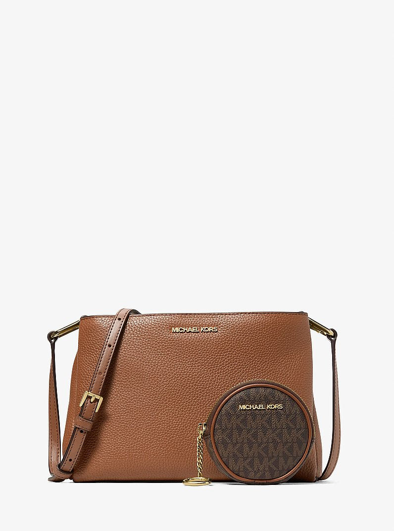 Trisha Pebbled Leather Crossbody Bag With Pouch Gift Set Luggage Luggage