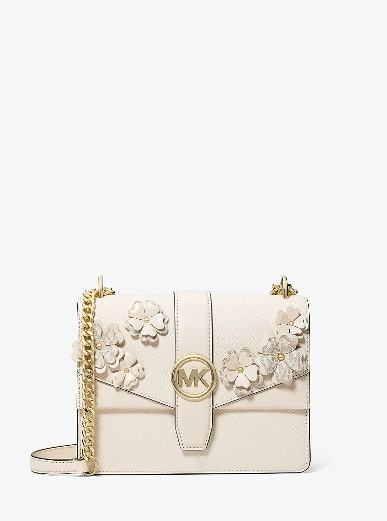 Greenwich Small Embellished Signature Logo Trim Crossbody Bag Lt Crm Multi Lt Crm Multi