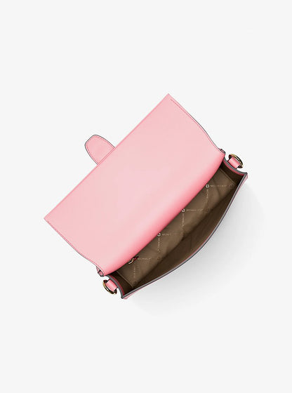 Greenwich Medium Printed Signature Logo Convertible Shoulder Bag Carnation Carnation