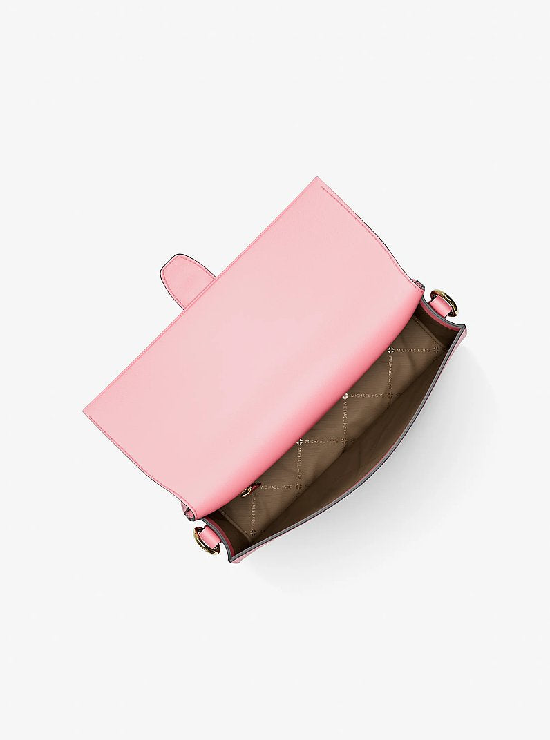 Greenwich Medium Printed Signature Logo Convertible Shoulder Bag Carnation Carnation