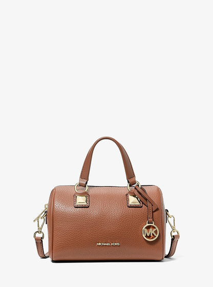 Grayson Small Pebbled Leather Duffel Crossbody Bag Luggage Luggage