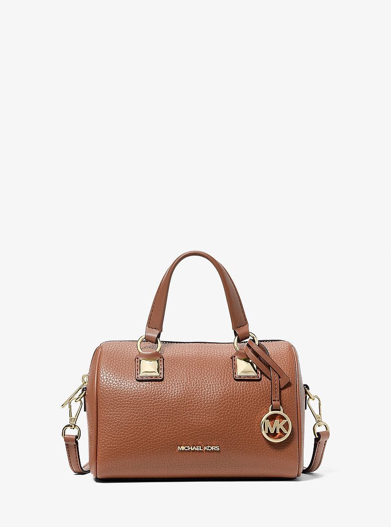 Grayson Small Pebbled Leather Duffel Crossbody Bag Luggage Luggage