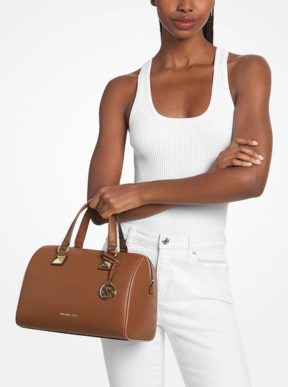 Grayson Medium Pebbled Leather Duffel Bag Luggage Luggage