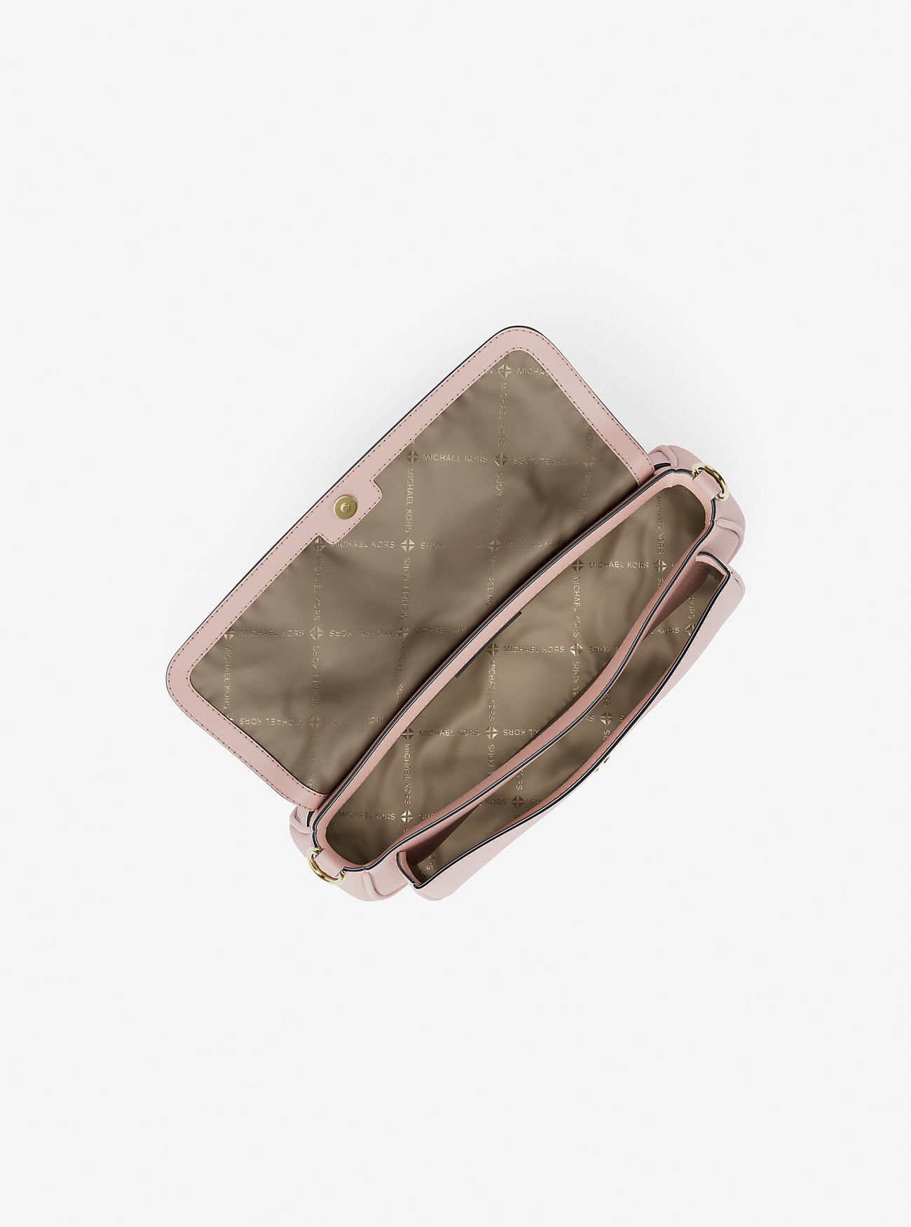 Jet Set Travel Small Pebbled Leather Crossbody Bag With Pouch Powder Blush Powder Blush