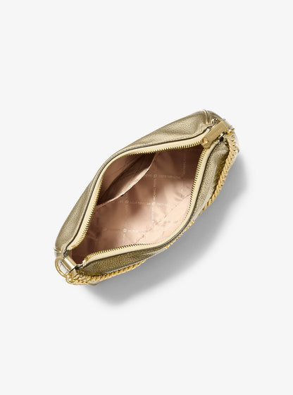 Jet Set Travel Large Metallic Convertible Crossbody Bag Pale Gold Pale Gold