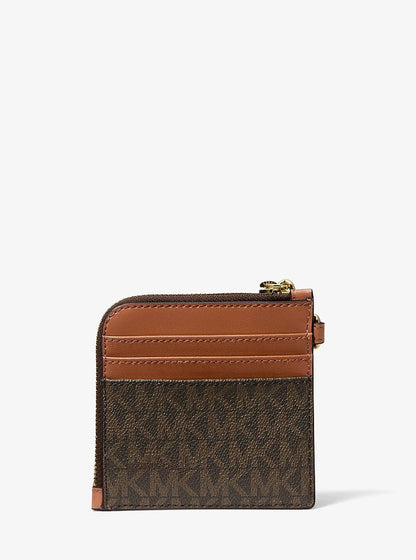 Jet Set Travel Signature Logo Chain Wallet Brown Brown