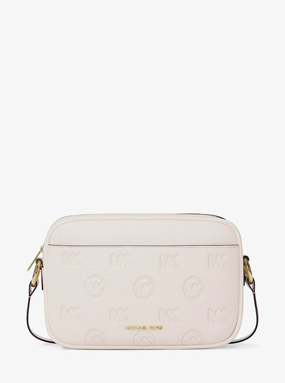 Jet Set Travel Large Logo Debossed Camera Crossbody Bag Lt Cream Lt Cream