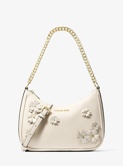 Jet Set Travel Large Embellished Convertible Crossbody Bag Lt Crm Multi Lt Crm Multi