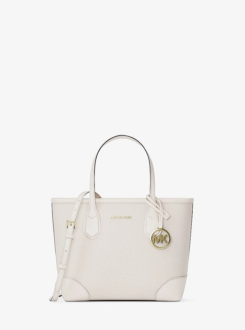 Eva Extra-Small Leather Convertible Tote Bag Lt Cream Lt Cream