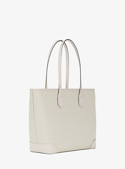 Eva Large Signature Logo Tote Bag Lt Crm Multi Lt Crm Multi