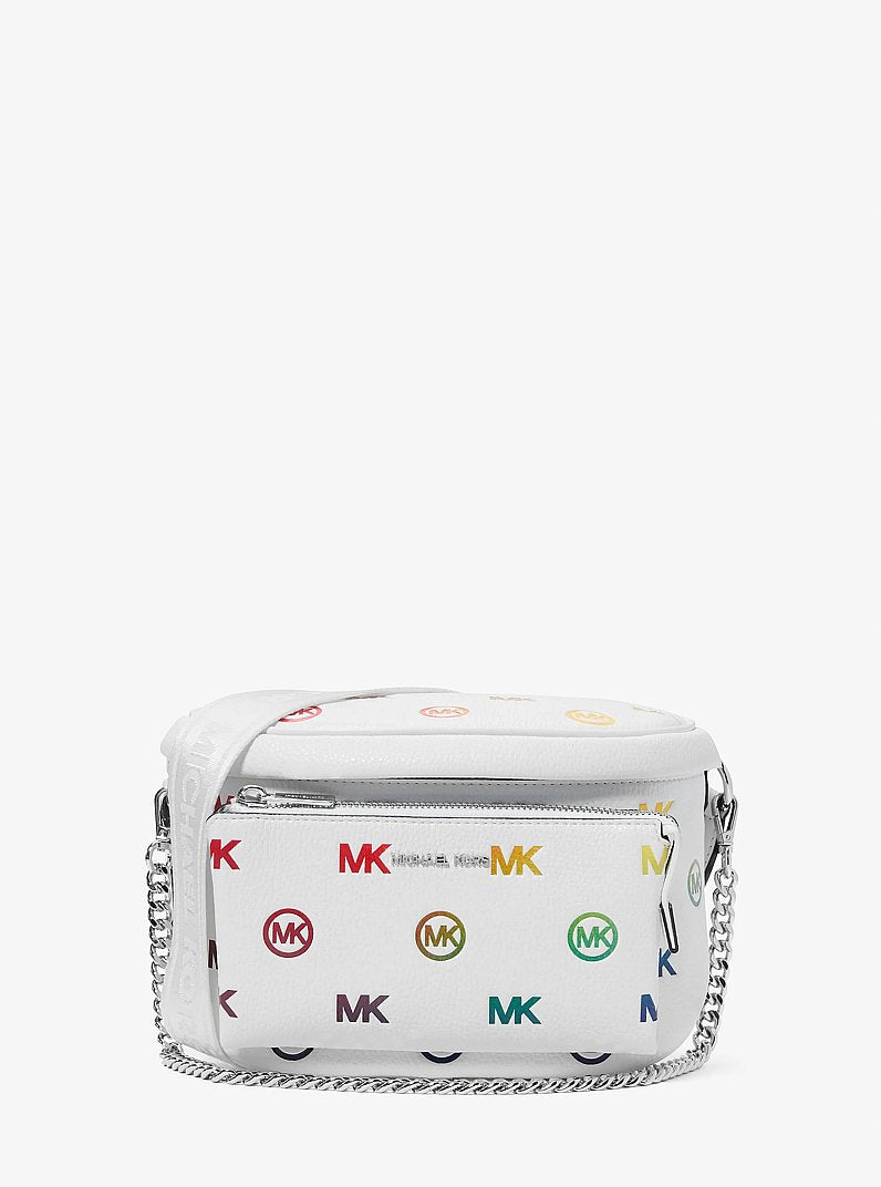Slater Medium Rainbow Logo Embossed Sling Pack Optic White Optic White