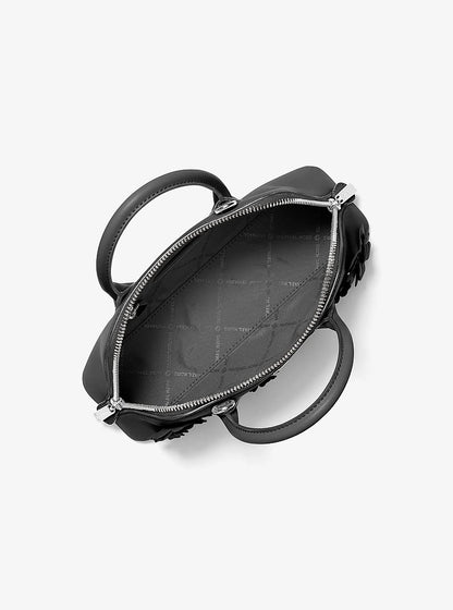 Petra Small Floral Embellished Crossbody Bag Black Black