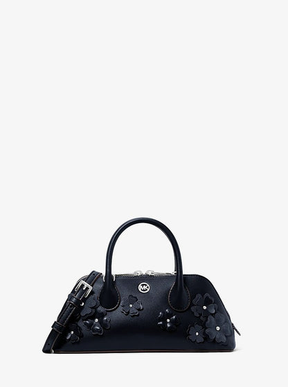 Petra Small Floral Embellished Crossbody Bag Navy Navy