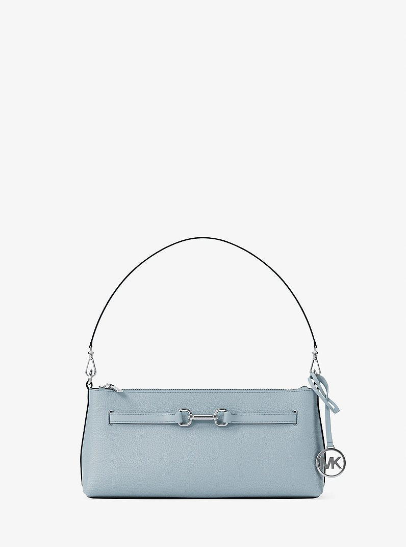 Carson Small Pebbled Leather Convertible Crossbody Bag Pale Ocean Pale Ocean