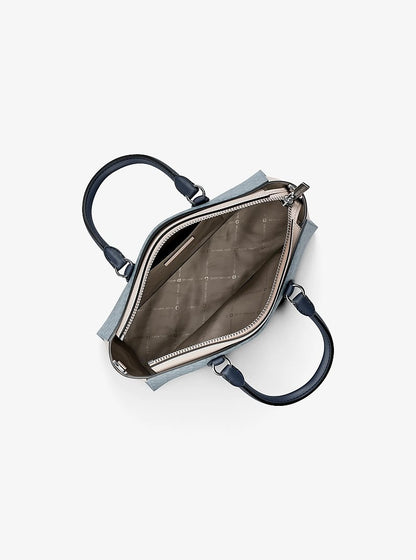 Arden Small Color-Block Signature Logo Messenger Bag Pl Ocn Mlti Pl Ocn Mlti