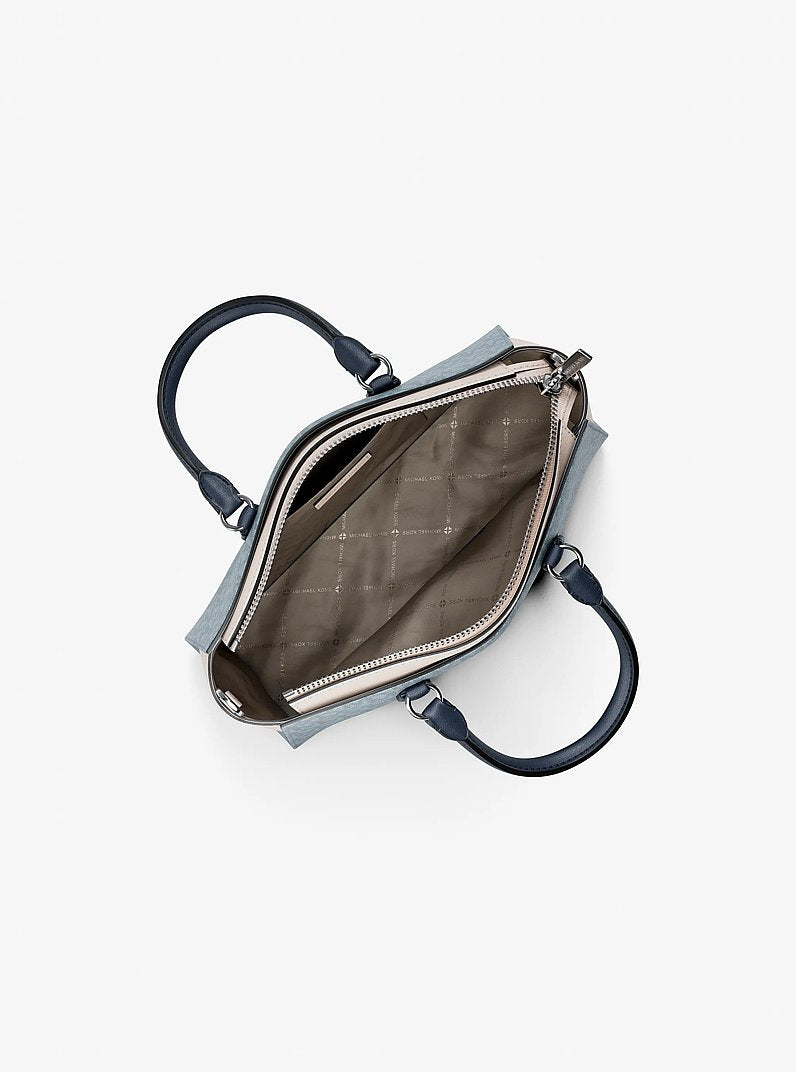Arden Small Color-Block Signature Logo Messenger Bag Pl Ocn Mlti Pl Ocn Mlti