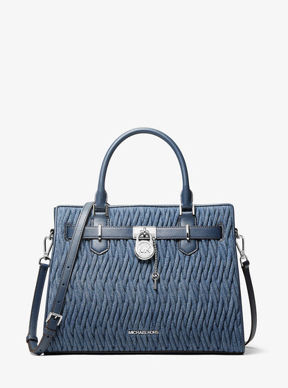 Jet Set Travel Matelasse Denim Wristlet Denim Denim