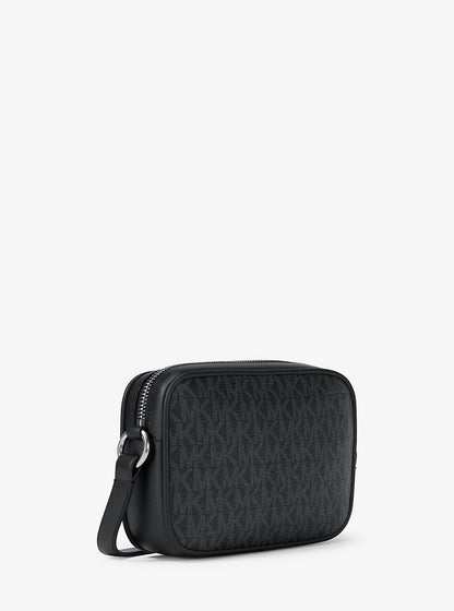 Jet Set Travel Small Signature Logo Camera Crossbody Bag Black Black