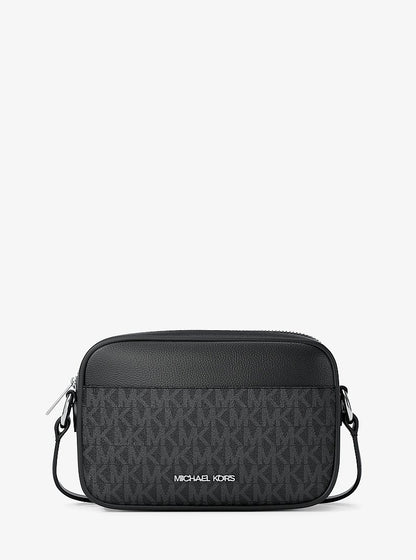 Jet Set Travel Small Signature Logo Camera Crossbody Bag Black Black