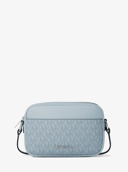 Jet Set Travel Small Signature Logo Camera Crossbody Bag Pale Ocean Pale Ocean