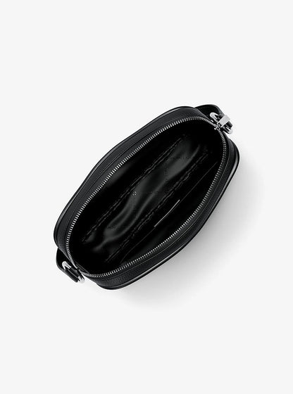 Jet Set Travel Large Logo Debossed Camera Crossbody Bag Black Black