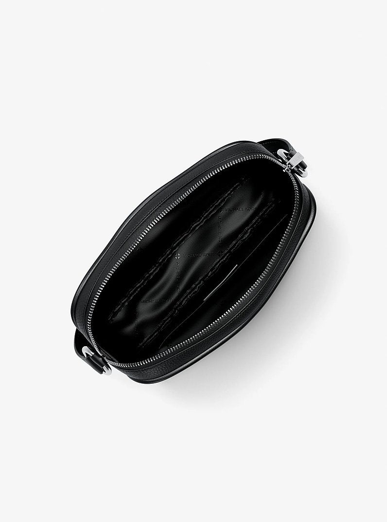 Jet Set Travel Large Logo Debossed Camera Crossbody Bag Black Black