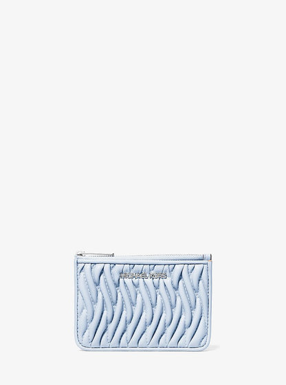 Jet Set Travel Small Matelasse Coin Pouch Pale Ocean Pale Ocean