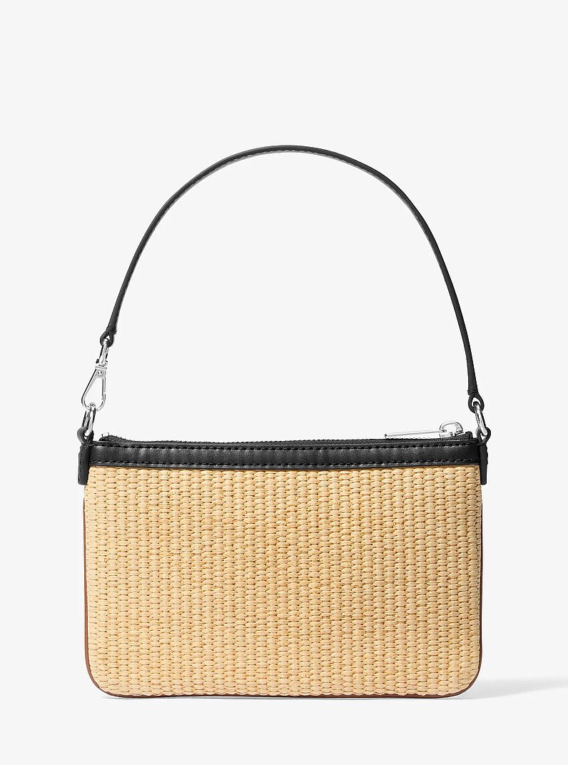 Jet Set Travel Small Woven Wristlet Black Black