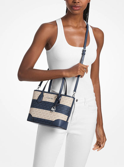 Eva Extra-Small Signature Logo Convertible Crossbody Bag Navy Navy