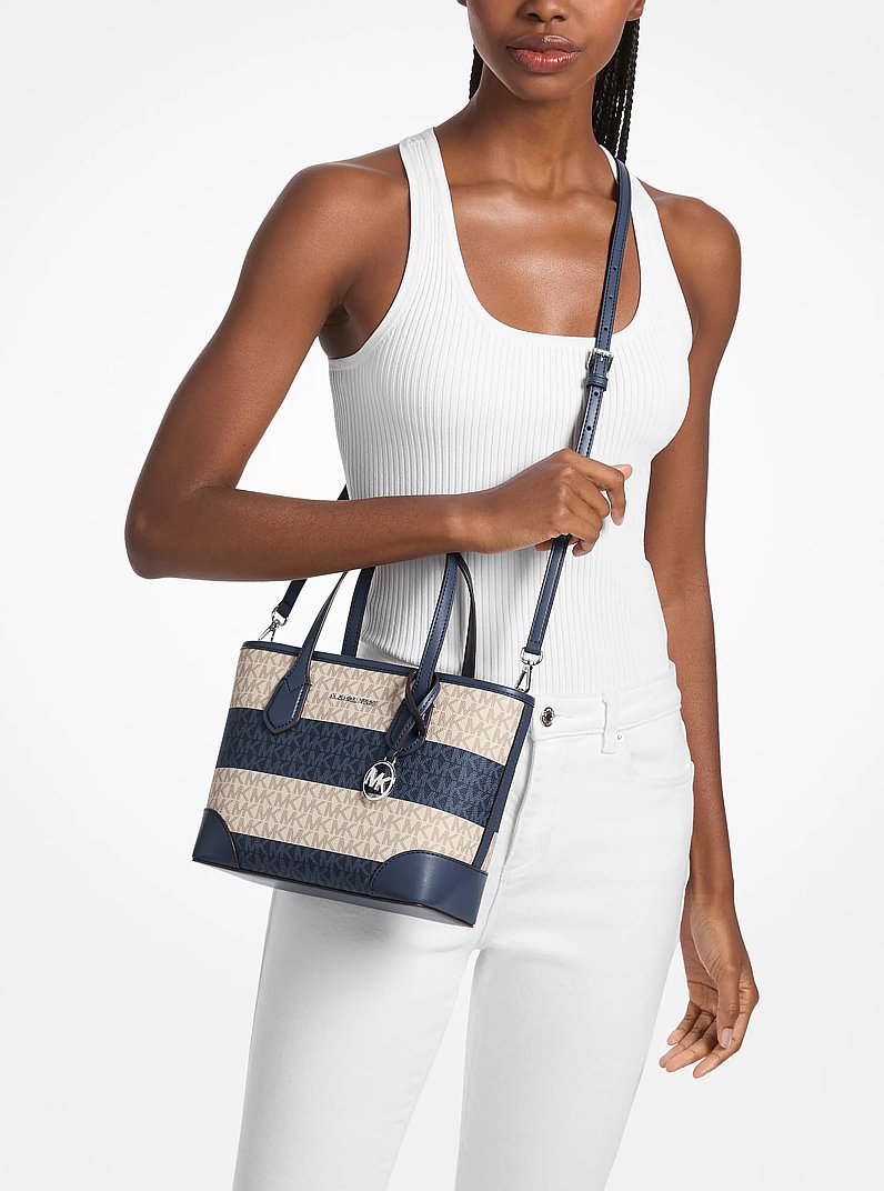 Eva Extra-Small Signature Logo Convertible Crossbody Bag Navy Navy