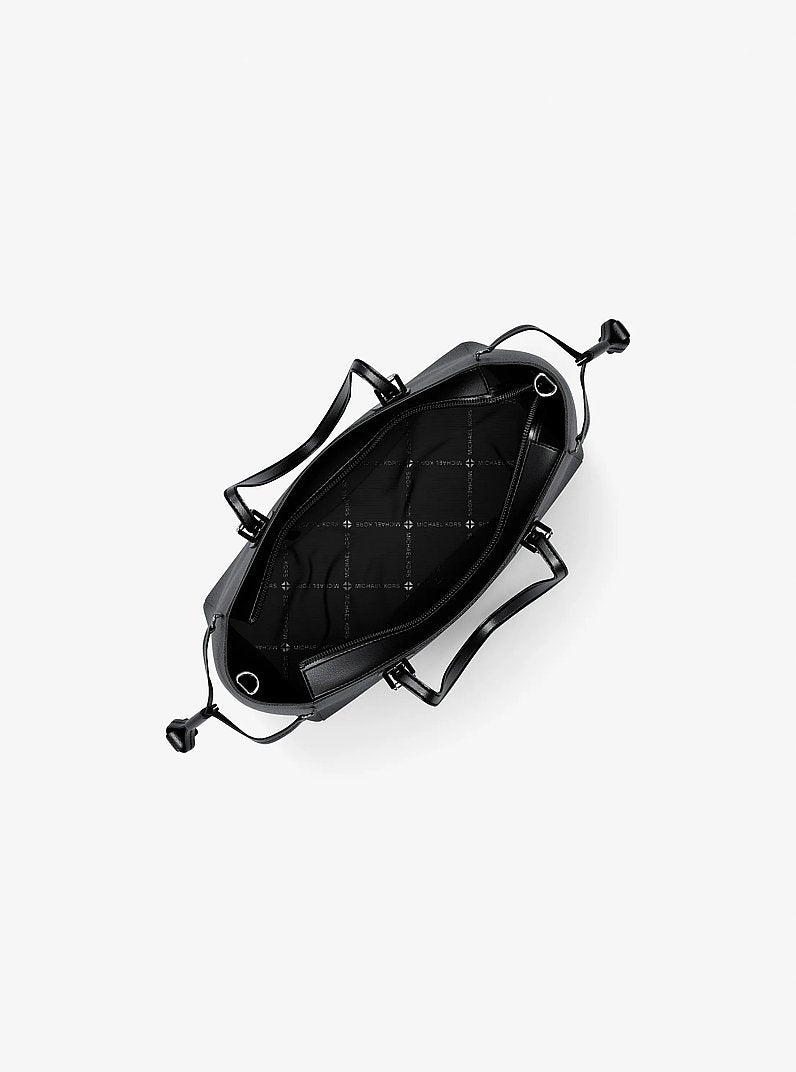 Voyager Extra-Small Pebbled Leather Convertible Crossbody Bag Black Black