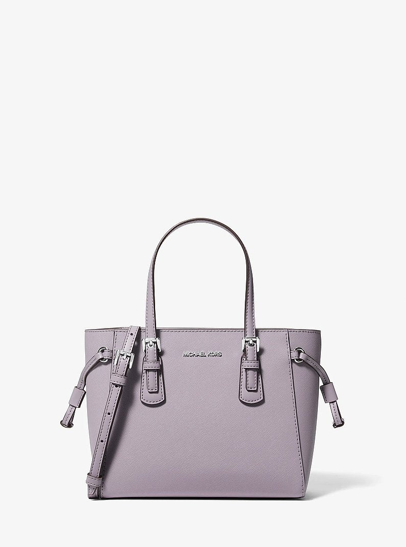 Voyager Extra-Small Pebbled Leather Convertible Crossbody Bag Lilac Lilac